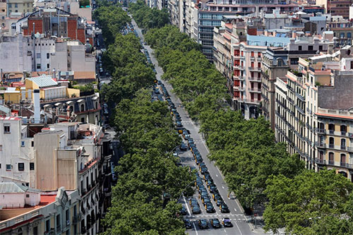 huelga de taxistas en Barcelona La huelga de taxistas paraliza grandes ciudades de España